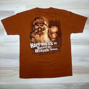 Alstyle T-SHIRT - PHIL "Happiness Is Bustin’…" - DUCK DYNASTY - Sz M  2012 Dated